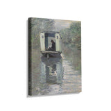 Reading On A Boat - Wall Canvas