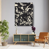 Abstract Black And White Composition - Wall Canvas