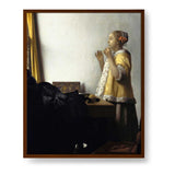 A Girl With A Pearl Earring - Framed Canvas