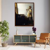 A Girl With A Pearl Earring - Framed Canvas