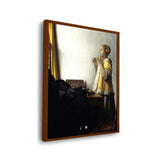 A Girl With A Pearl Earring - Framed Canvas