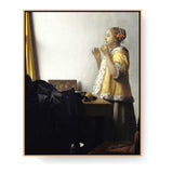 A Girl With A Pearl Earring - Floating Framed Canvas