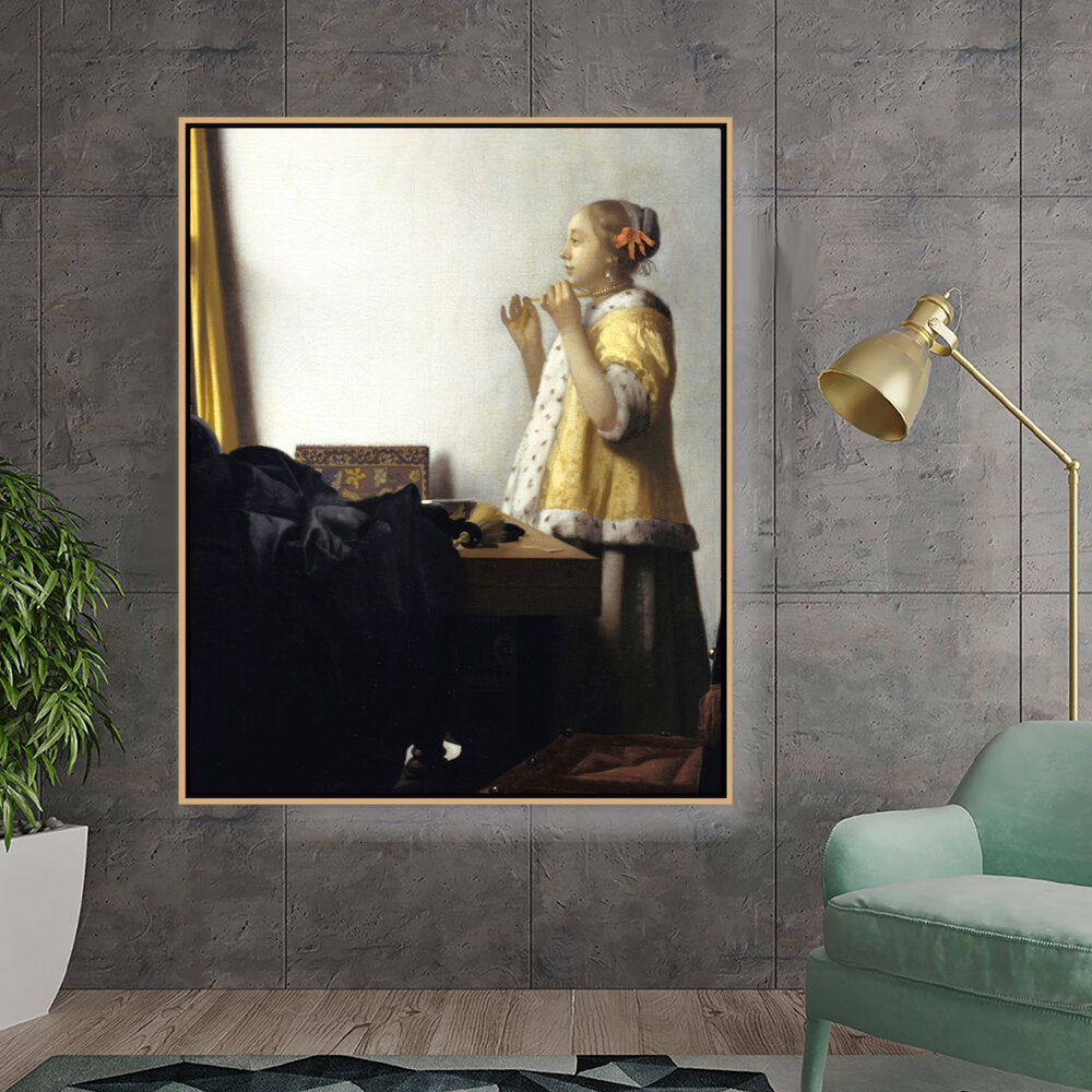 Artist2 - Art - A Girl With A Pearl Earring - FLOATING FRAME