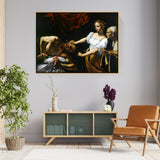 Judith Beheading Holofernes - Floating Framed Canvas