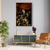 Madonna And Child With Saints - Framed Canvas