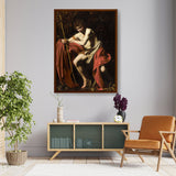 The Youth With A Sword - Framed Canvas