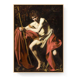 The Youth With A Sword - Floating Framed Canvas