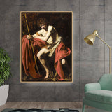 Artist3 - Art - The Youth With A Sword - Floating Framed Canvas