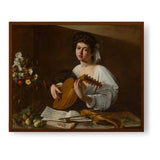 The Young Musician - Framed Canvas