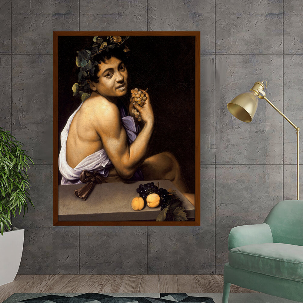 Artist3 - Art - Young Bacchus - Framed Canvas