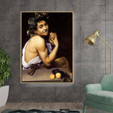 Artist3 - Art - Young Bacchus - Floating Framed Canvas
