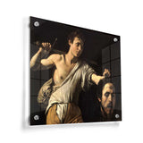 David With The Head Of Goliath - Acrylic Wall Photo