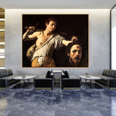 Artist3 - Art - David With The Head Of Goliath - Floating Framed Canvas