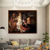 Artist3 - Art - The Holy Family With The Infant Saint John The Baptist - Framed Canvas