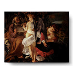 The Holy Family With The Infant Saint John The Baptist - Wall Canvas