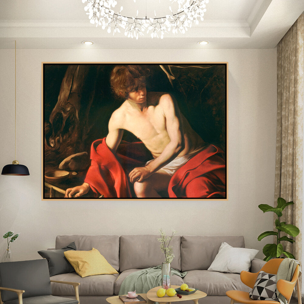 Artist3 - Art - The Young Saint John The Baptist - Floating Framed Canvas