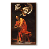 Saint Matthew And The Angel - Framed Canvas