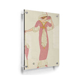 Elegant Lady With Parasol - Acrylic Wall Photo