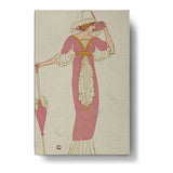 Elegant Lady With Parasol - Wall Canvas