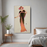Artist3 - Art - Elegant Lady In Vintage Dress - Wall Canvas