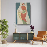 Dancer In Colorful Attire - Wall Canvas