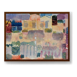 Vibrant Landscape Hues - Framed Canvas