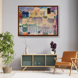 Vibrant Landscape Hues - Framed Canvas