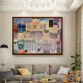 Artist3 - Art - Vibrant Landscape Hues - Framed Canvas