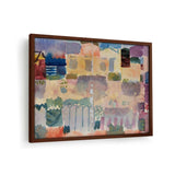 Vibrant Landscape Hues - Framed Canvas