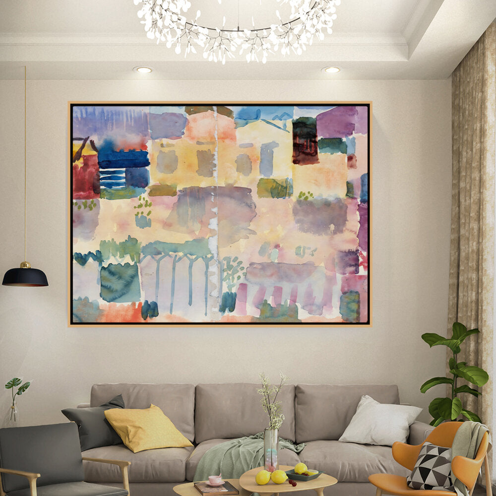 Artist3 - Art - Vibrant Landscape Hues - Floating Framed Canvas