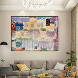 Artist3 - Art - Vibrant Landscape Hues - Floating Framed Canvas