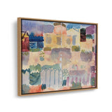 Vibrant Landscape Hues - Floating Framed Canvas