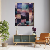 Colorful Abstract Composition - Floating Framed Canvas