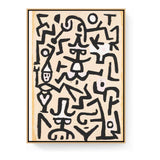 Abstract Expressions - Floating Framed Canvas