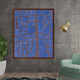 Artist3 - Art - Blue Formations - Framed Canvas