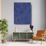 Blue Formations - Wall Canvas