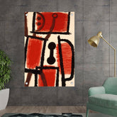 Artist3 - Art - Abstract Forms In Red - Acrylic Wall Photo