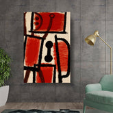 Artist3 - Art - Abstract Forms In Red - Wall Canvas