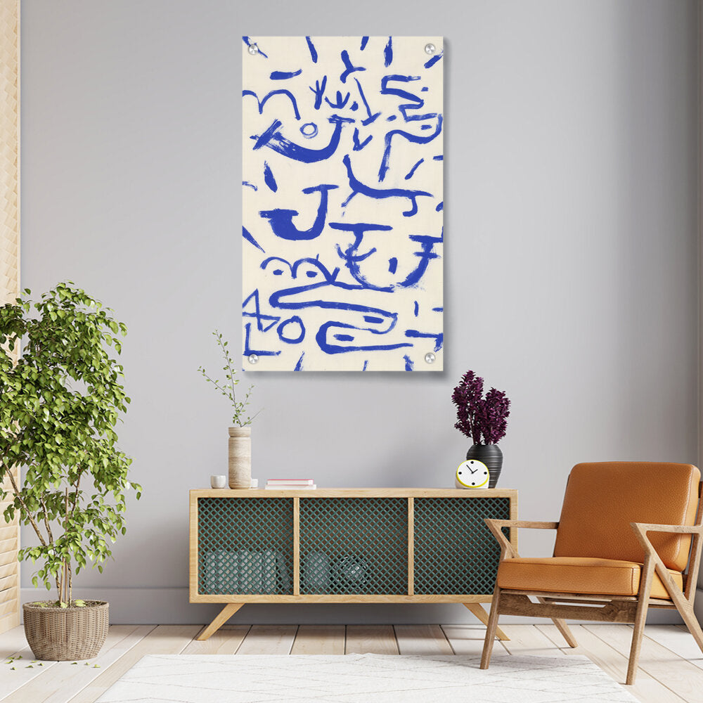 Artist3 - Art - Blue Abstract Expressions - Acrylic Wall Photo