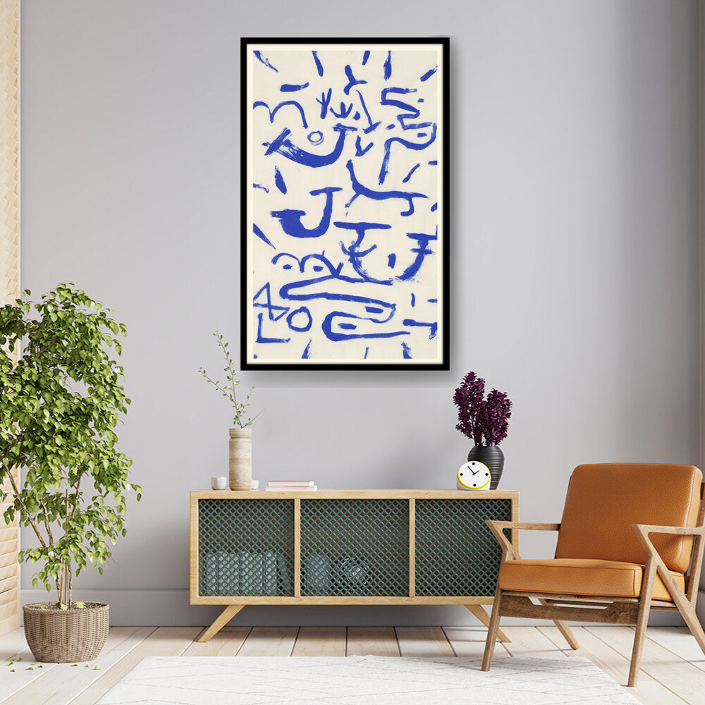 Artist3 - Art - Blue Abstract Expressions - Framed Wall Art