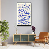 Artist3 - Art - Blue Abstract Expressions - Framed Wall Art