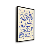 Blue Abstract Expressions - Framed Wall Art