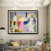 Artist3 - Art - Abstract Landscape With Shapes - Framed Wall Art