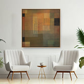 Artist3 - Art - Geometric Cityscape - Floating Framed Canvas