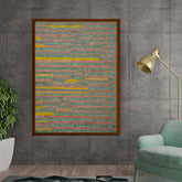 Artist3 - Art - Abstract Geometric Landscape - Framed Canvas