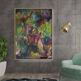 Artist3 - Art - Cacti In Color - Floating Framed Canvas