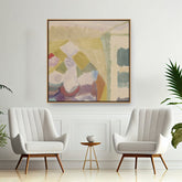 Artist3 - Art - Abstract Floral Composition - Floating Framed Canvas