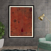 Artist3 - Art - Whimsical Red Landscape - Framed Wall Art