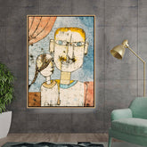 Artist3 - Art - Two Figures Together - Floating Framed Canvas