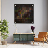 Colorful Grid Abstract - Acrylic Wall Photo